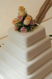 Wedding cake from Betty's